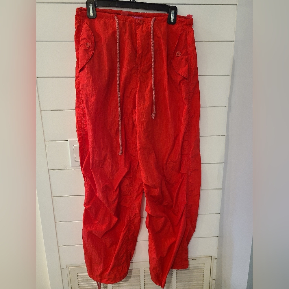 Edikted Red Cargo Pants